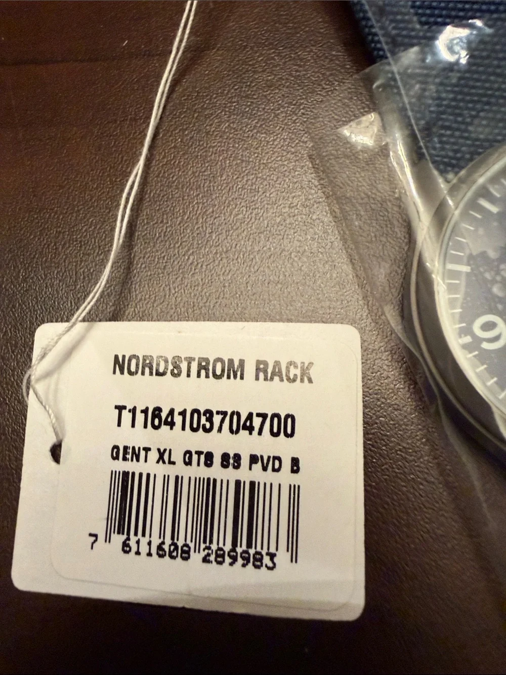 Tissot watch new with tags and Black Box with White Logo and Red Cross Accent